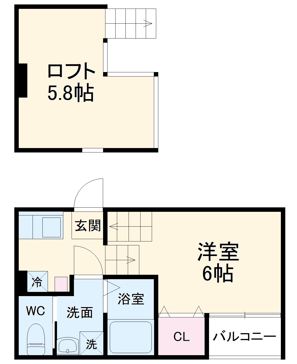 ハーモニーテラス十番Ⅳの間取り