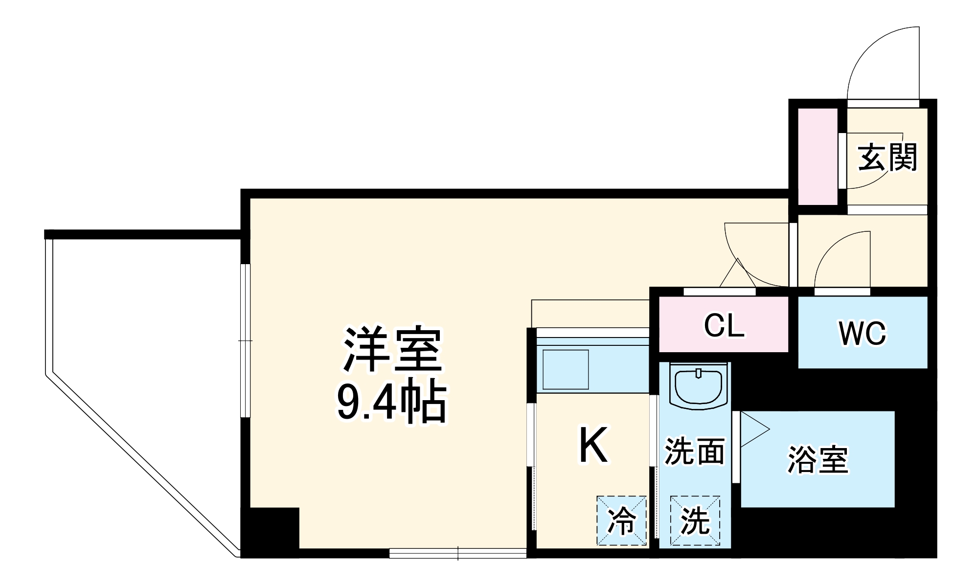 スワローハイム岩塚の間取り