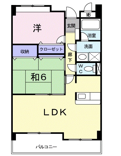 パーク エレガンス K.Tの間取り