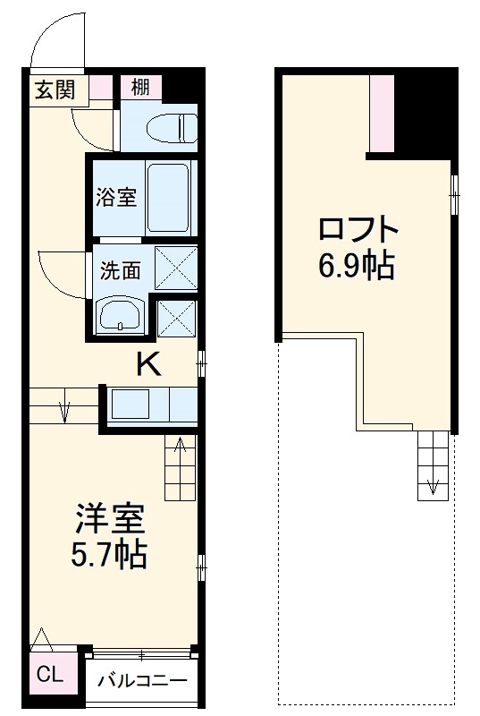 アオトゥーレ尾頭橋の間取り