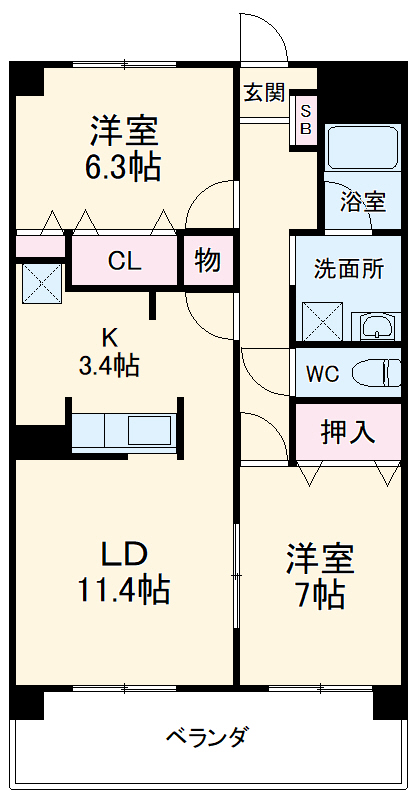 カルミアパークの間取り