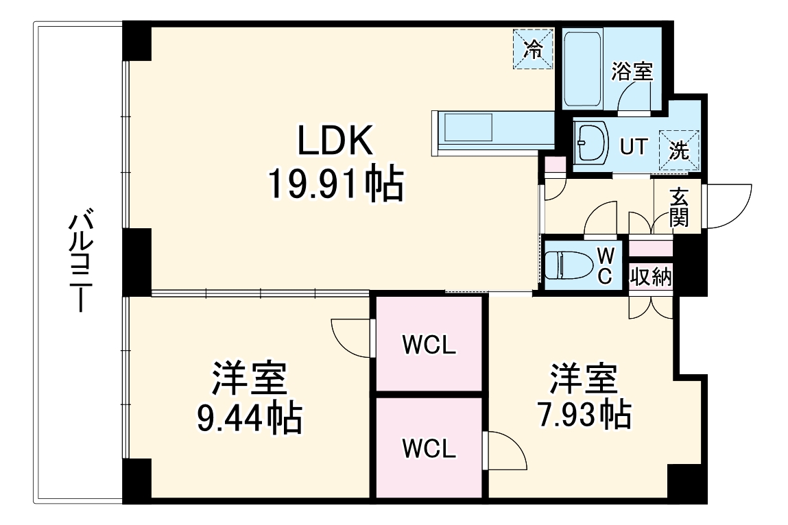 ASレジデンス四日市の間取り