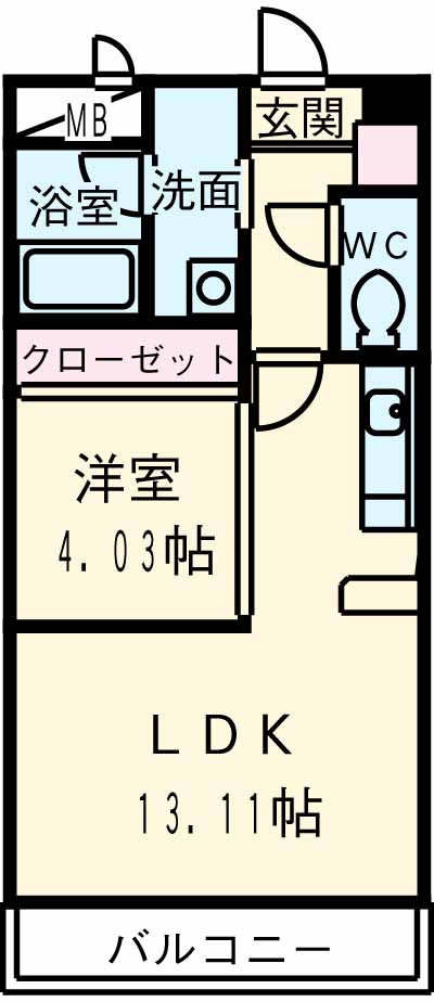 ASレジデンス四日市の間取り