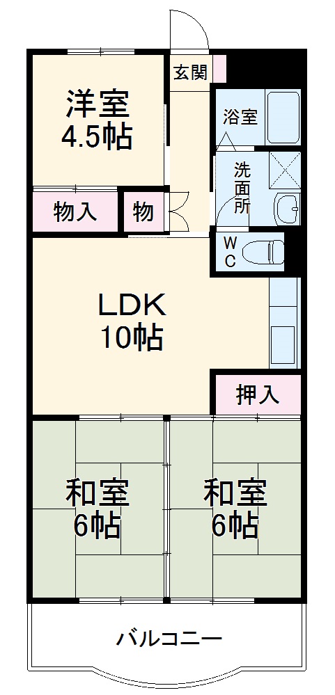 メゾン二村Ⅱの間取り