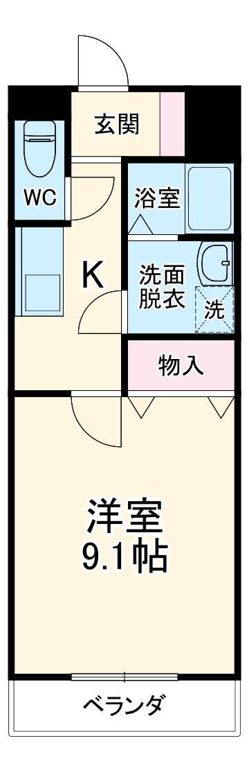 JYヒルズマンションの間取り