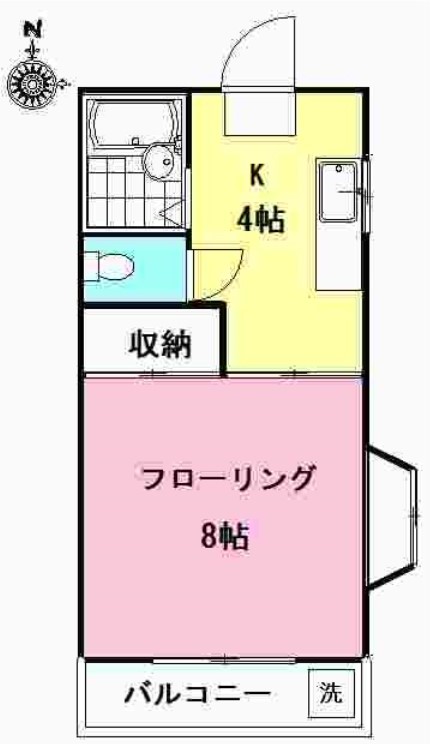 イーストハイムシライBの間取り