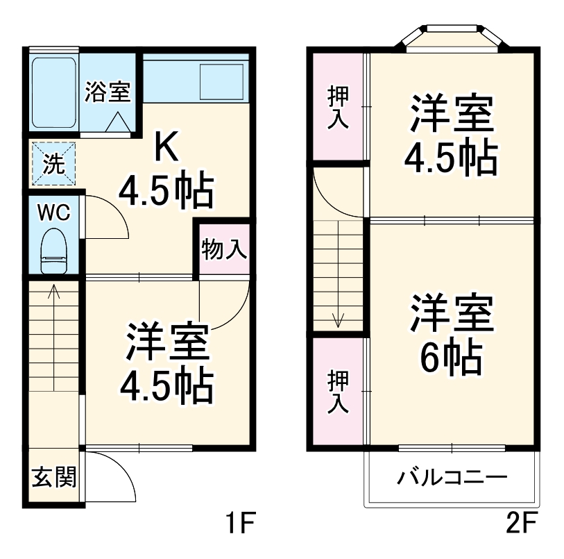 ラフォーレ湘南Dの間取り