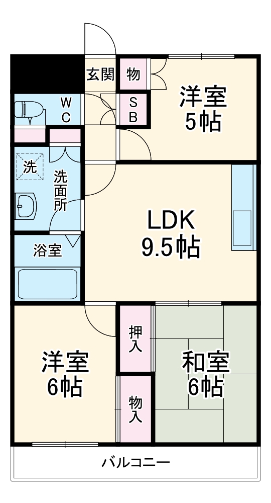 グリーンヒルハイツの間取り