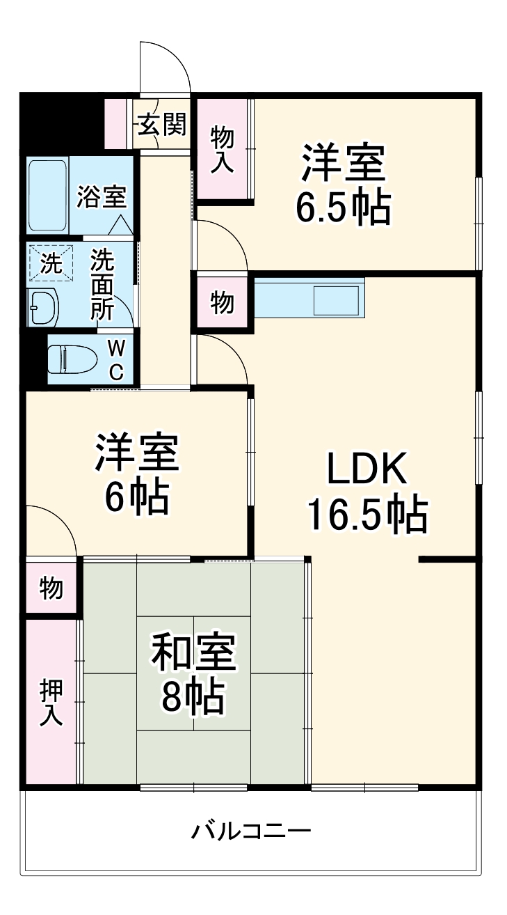 油屋ハイツ中野Ⅱの間取り