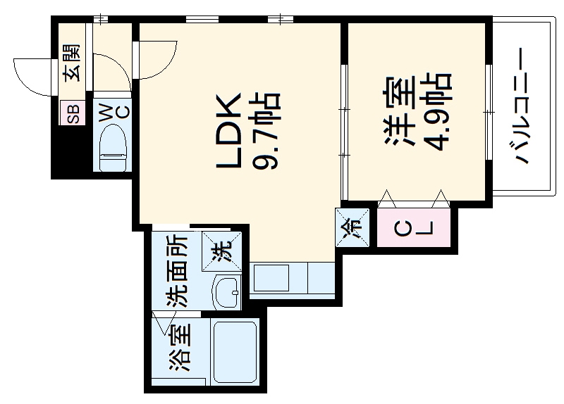 Cherim烏森 Eastの間取り