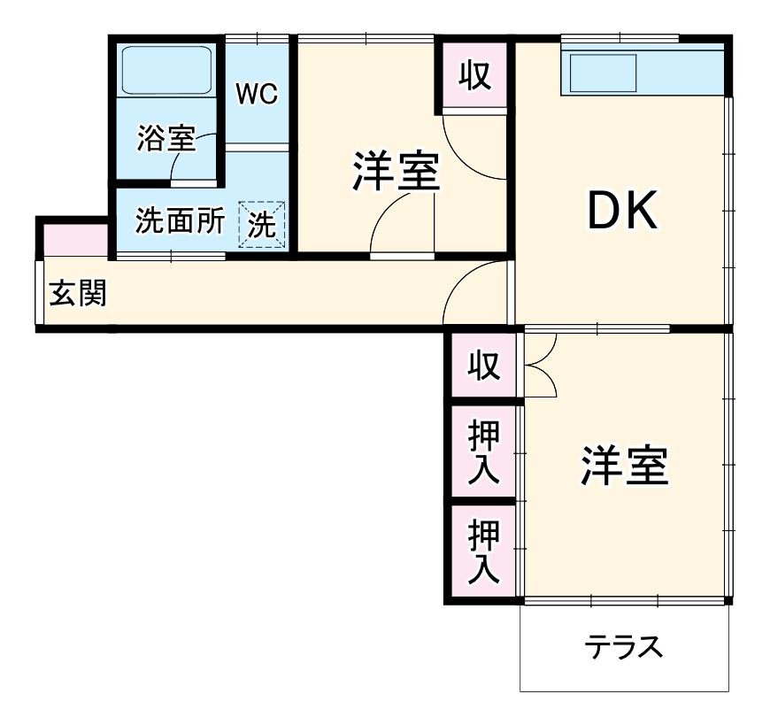 末永町貸家の間取り