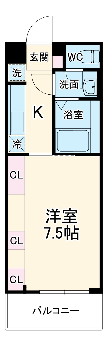 リブリ・尾頭橋T84の間取り