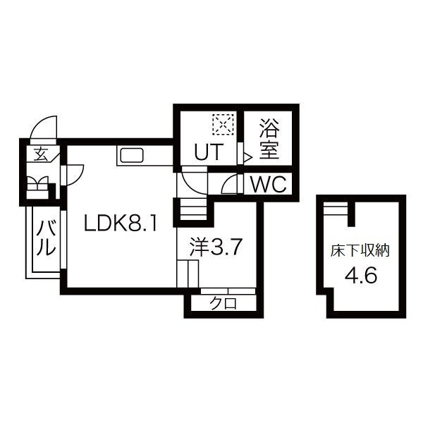 ハーモニーテラス乗越町の間取り