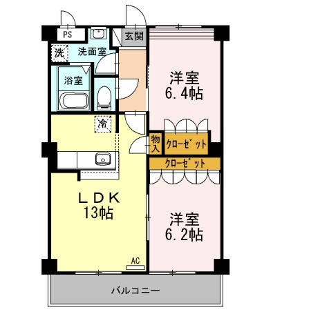 ハピネスの間取り
