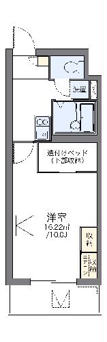 レオパレスパルコートFの間取り