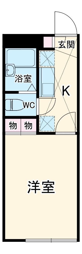 レオパレスアミティエⅡの間取り