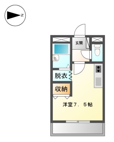ドルチェ新道の間取り