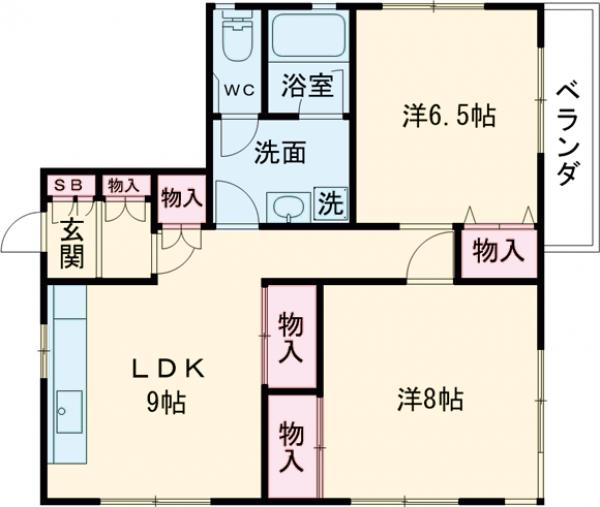 ポーラスターハイツの間取り