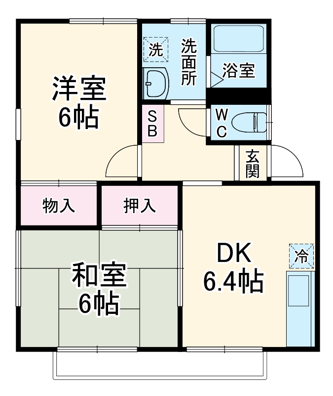 ピアオリーブの間取り