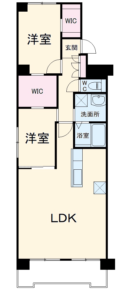 シュロス黒川の間取り