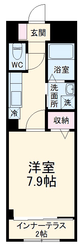 大字菱池の完工年月(2018年8月)築の賃貸アパートの間取り