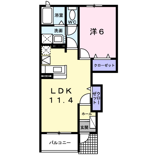 ヴィラ・フェリーチェⅠの間取り