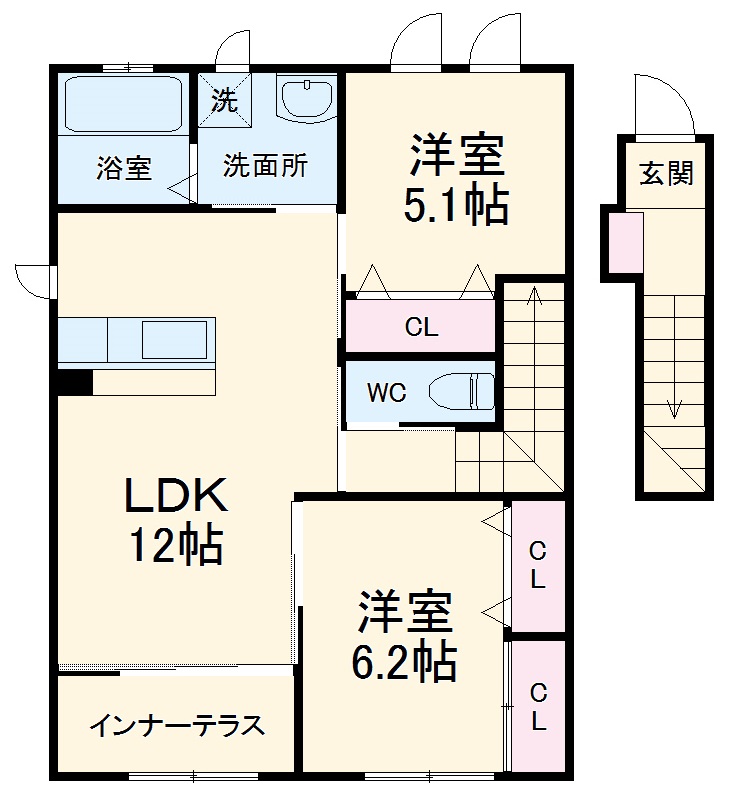 サザンアーブルの間取り
