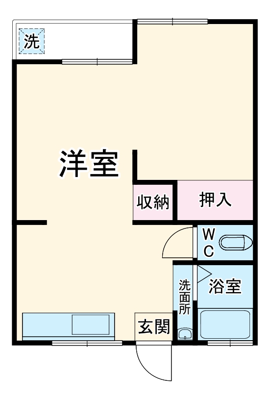 コーポ阿倉川の間取り
