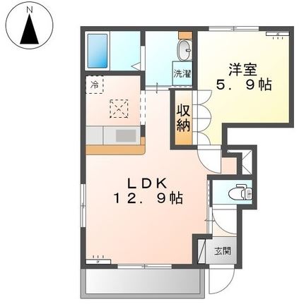 マーチ ブラウンⅠの間取り
