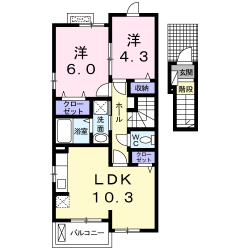 和(なごみ) 二の間取り