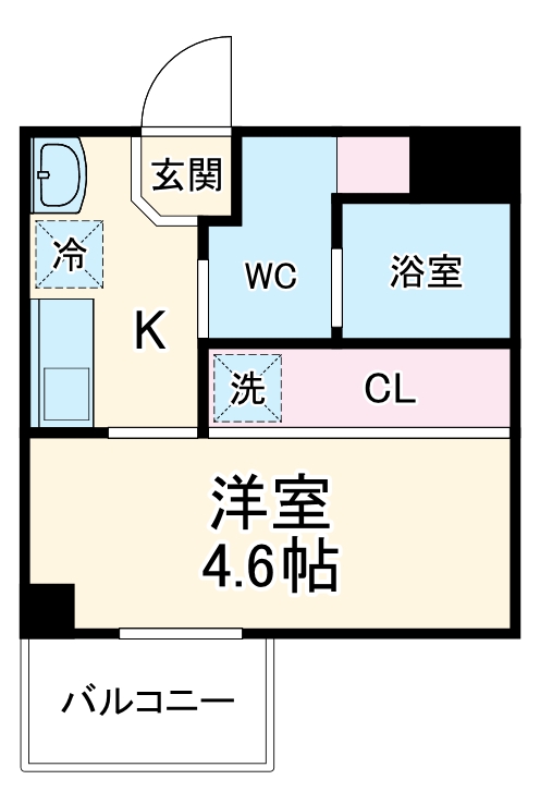 クリスタルガーデンの間取り