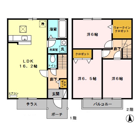 アルテミス　Ａ・102号室の間取り