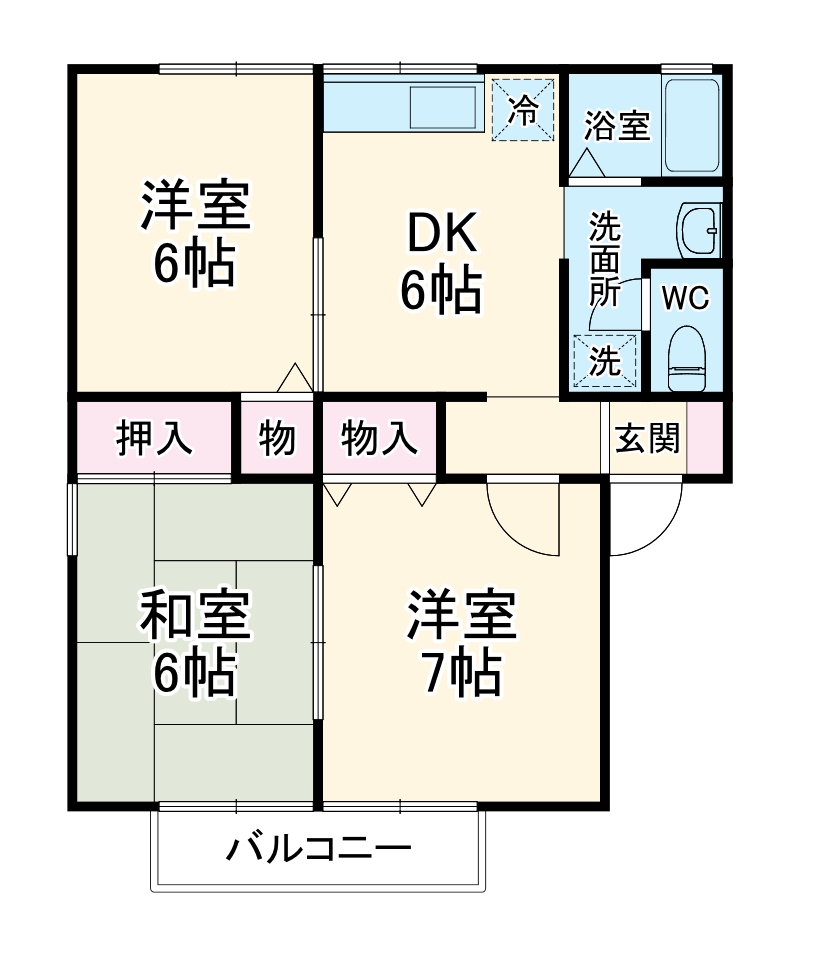 サウスメゾン Bの間取り