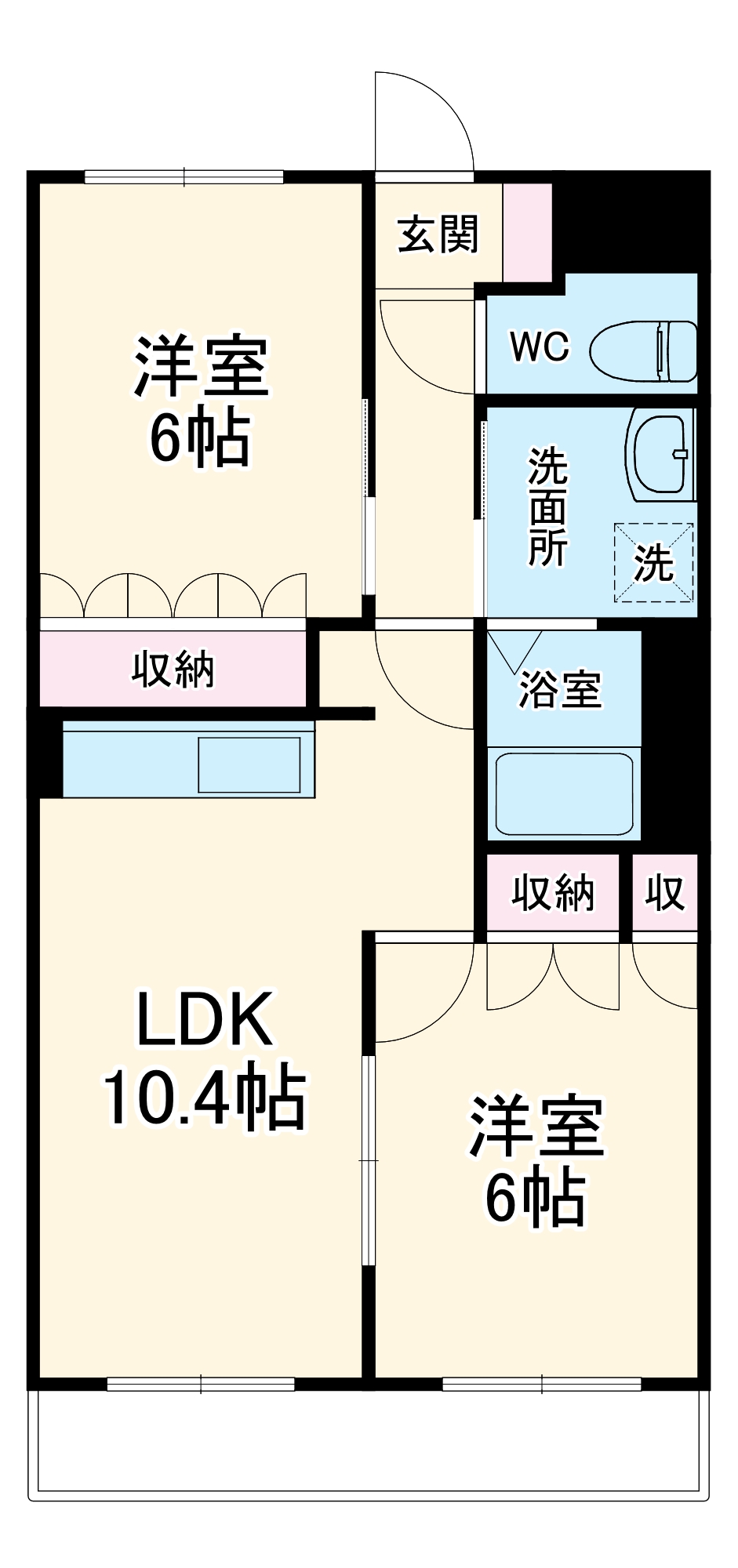 コンフォースさくらの間取り