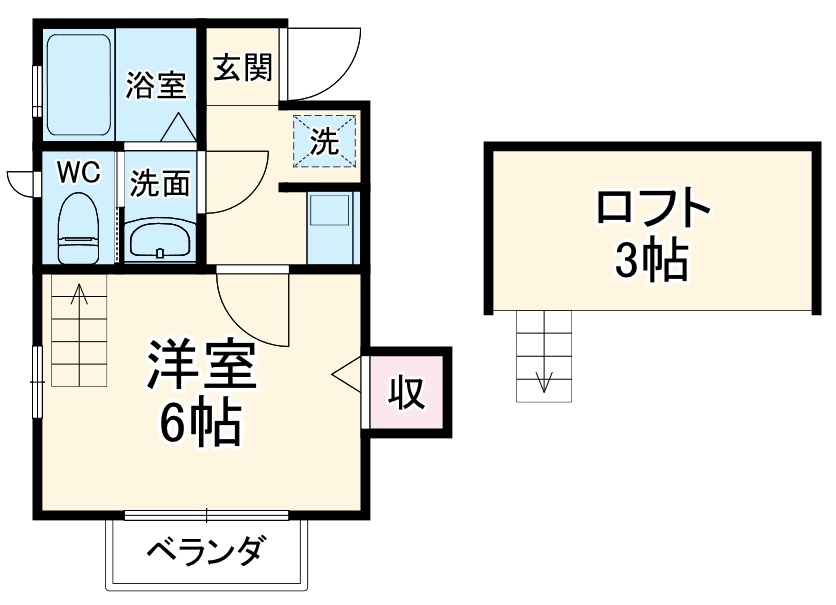 清静ハイムの間取り