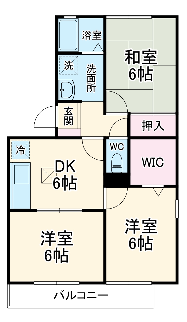 グリーンパーク堀之内の間取り