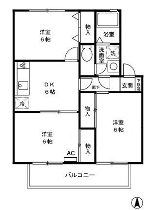 コートジョイの間取り