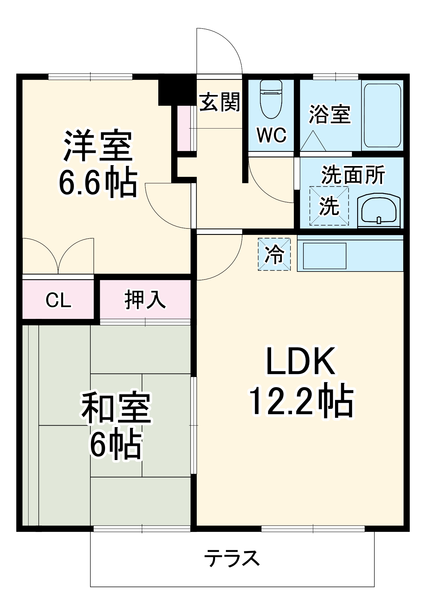 リブゼMORITAの間取り