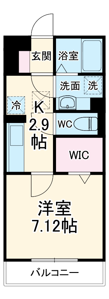 リベルタ東大成の間取り
