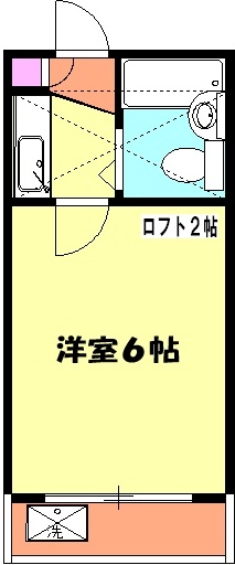 櫛引ハイツ・206号室の間取り