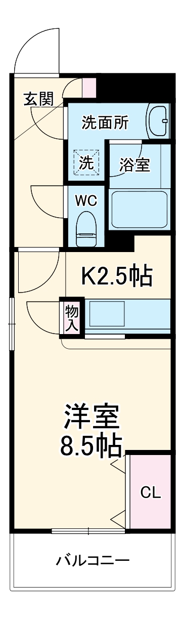 コンソラータ桜木の間取り