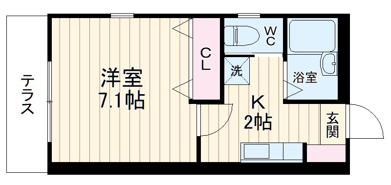 ツインライブ岸町2の間取り