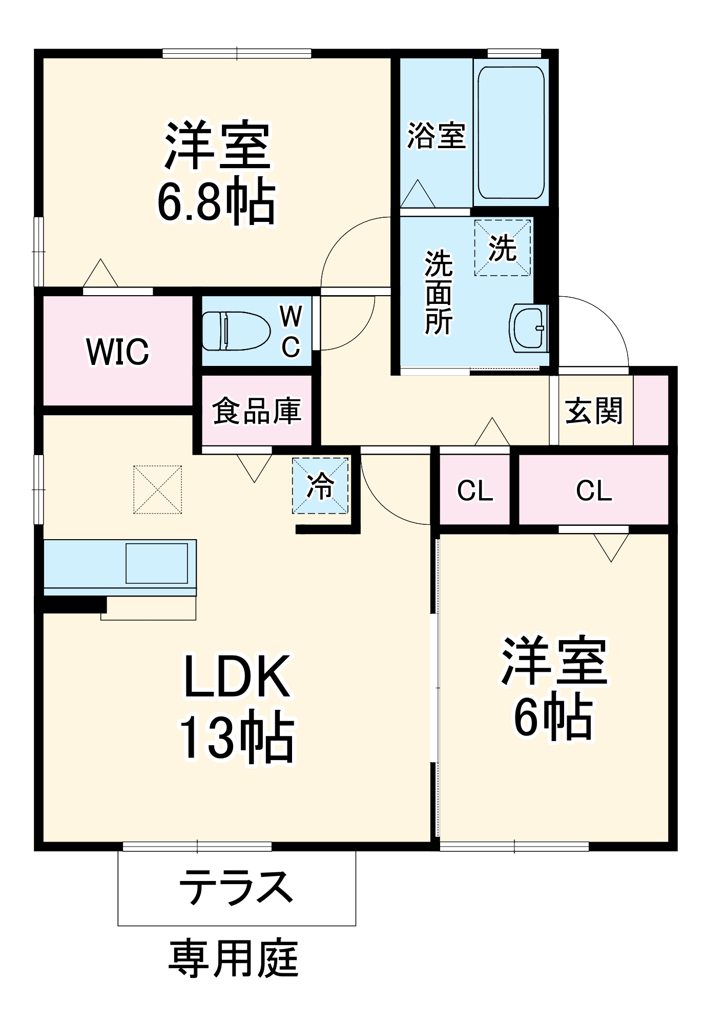 ビーノ Ⅱの間取り