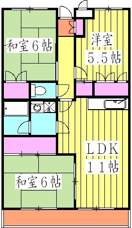 平和マンションの間取り