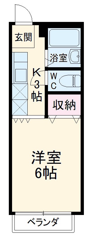 ビューライフ日野 Aの間取り