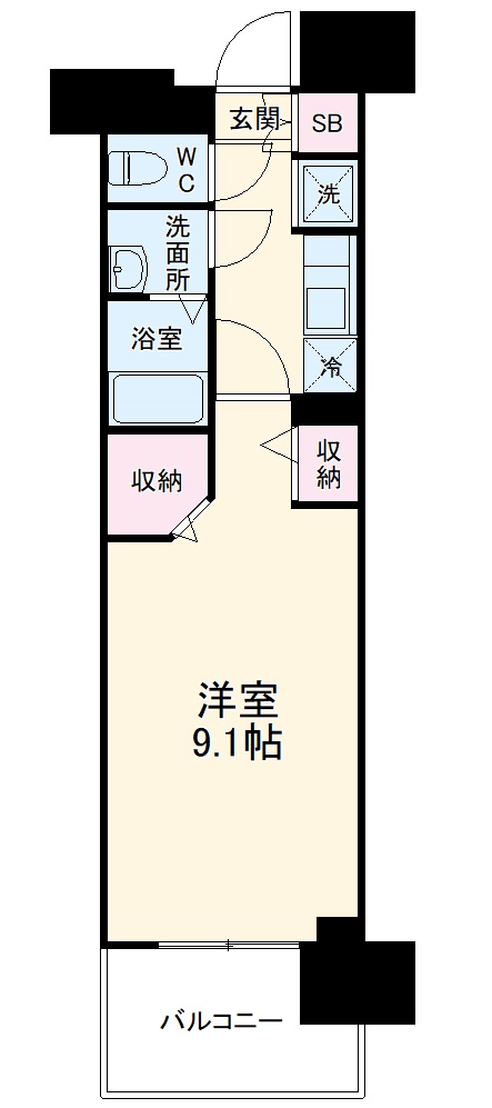 パルティール高畑の間取り