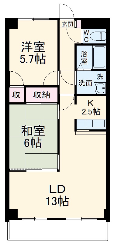 フローラ浦和の間取り