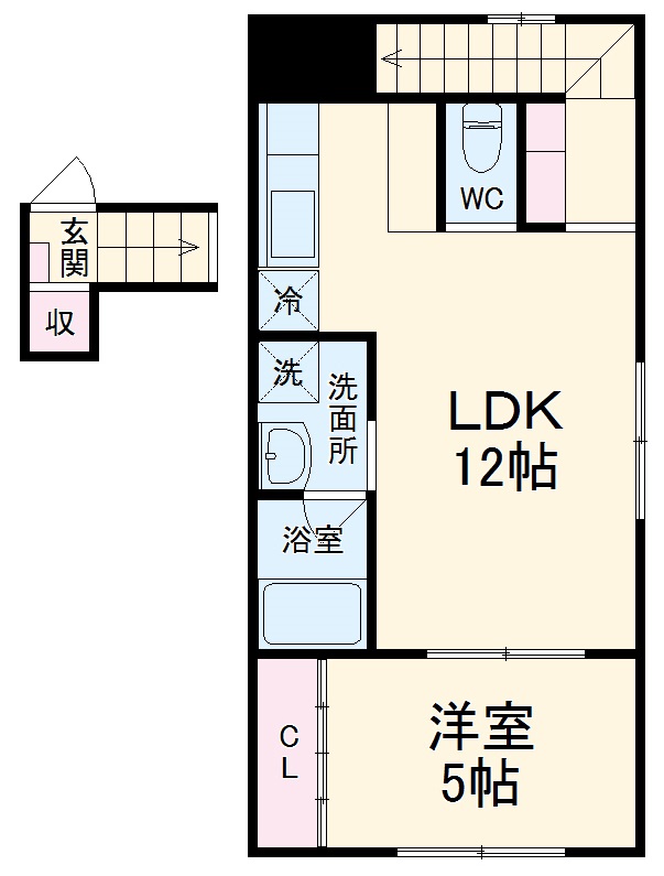 Ｔｒａｍ・201号室の間取り