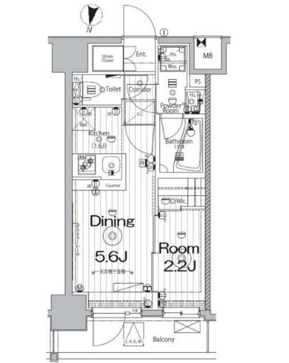 メイクス新中野アジールコートの間取り