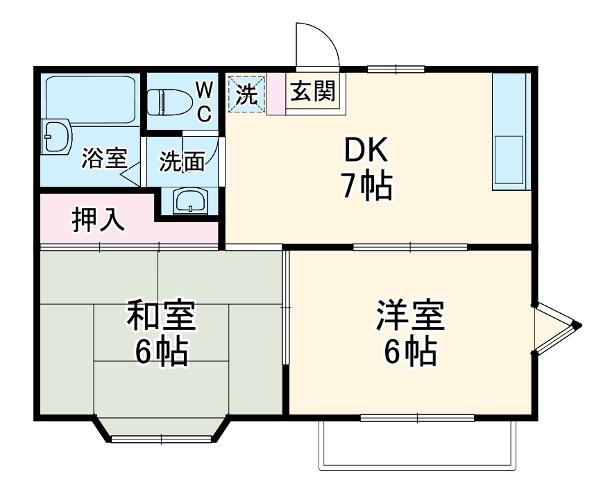 落合ハイツの間取り